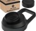 A close-up view of the Chill Oasis black replacement lid, featuring a round shape and a secure cap.