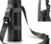 EasyAcc Universal Water Bottle Carrier Sling in black, shown holding a water bottle, with both shoulder strap and carabiner v
